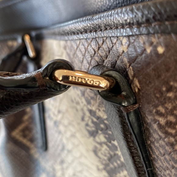 Coach Morgan Satchel in Python Snakeskin Embossed Leather - Picture 14 of 14